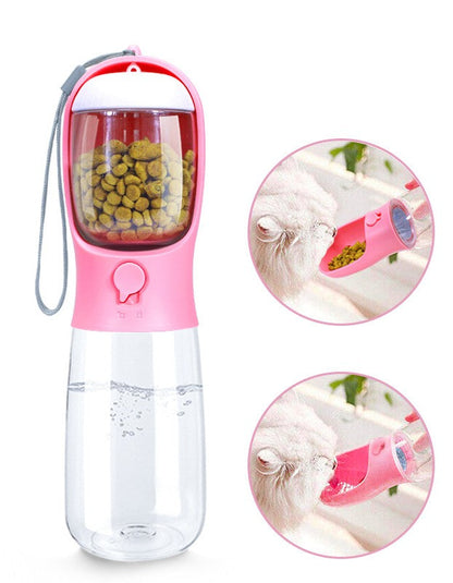 WetKet portable pet water cup with leak-proof design and removable food compartment